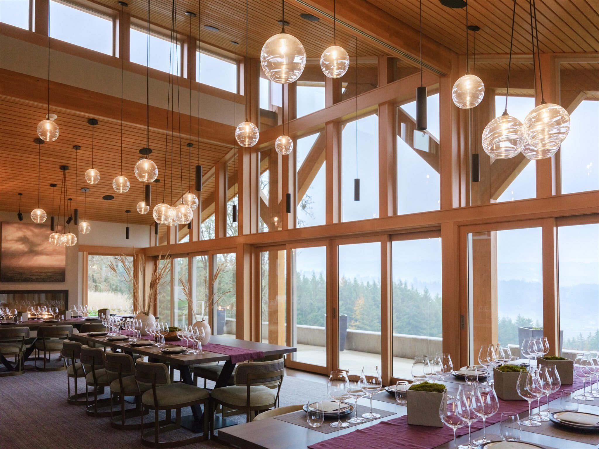 The interior of The Pavilion At Penner-Ash 