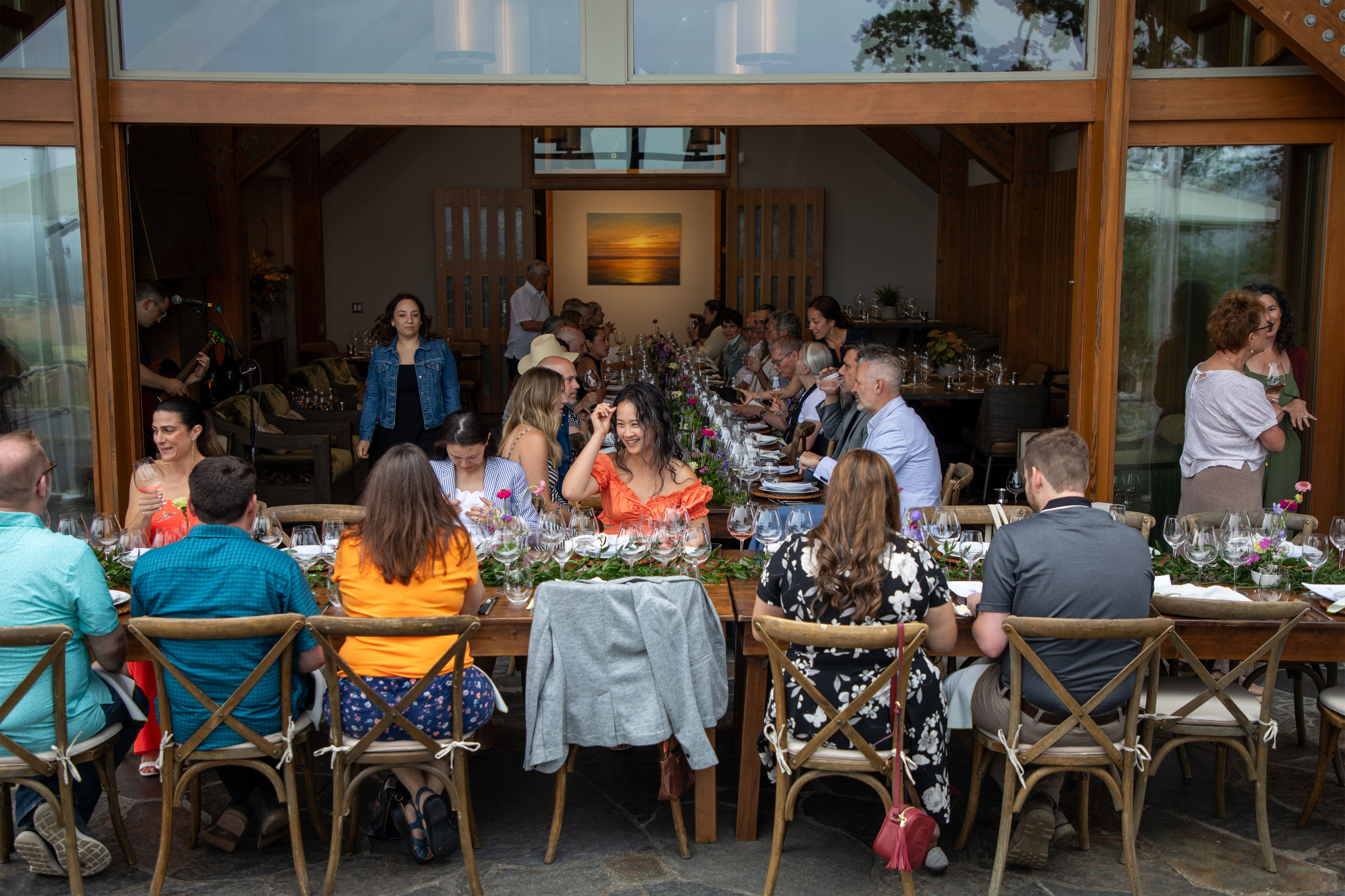 The tasting room and Pavilion at the Penner-Ash Estate.