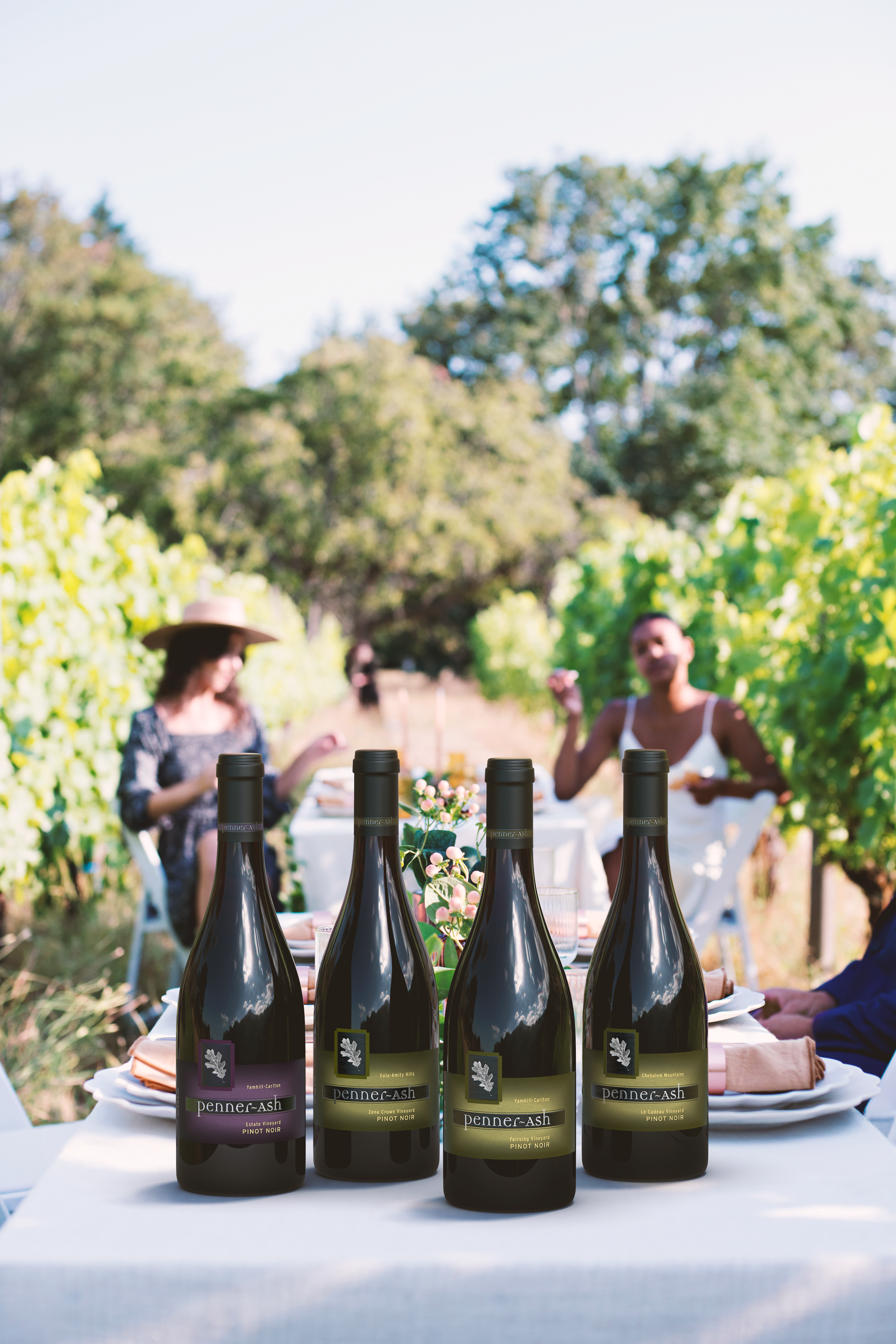 bottles of Penner-Ash wines
